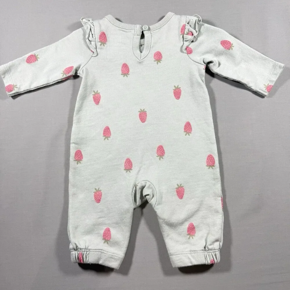 Baby Girl Clothes Just One You Carter's Newborn Green Strawberry Outfit